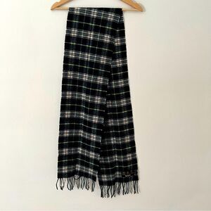 Barbour Wool Scarf Plaid Tartan Lambswool Classic old Money Countryside